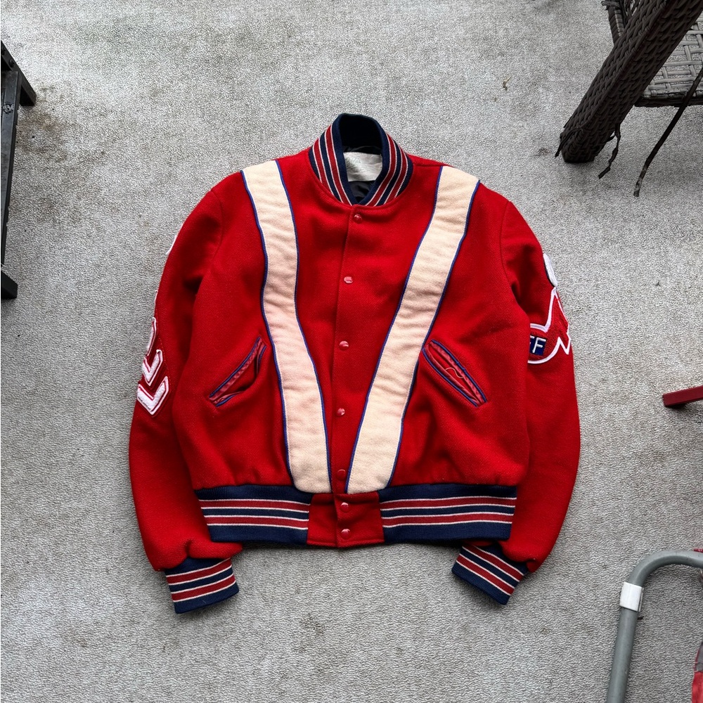 Vintage 90z fort frye band thick button up jacket